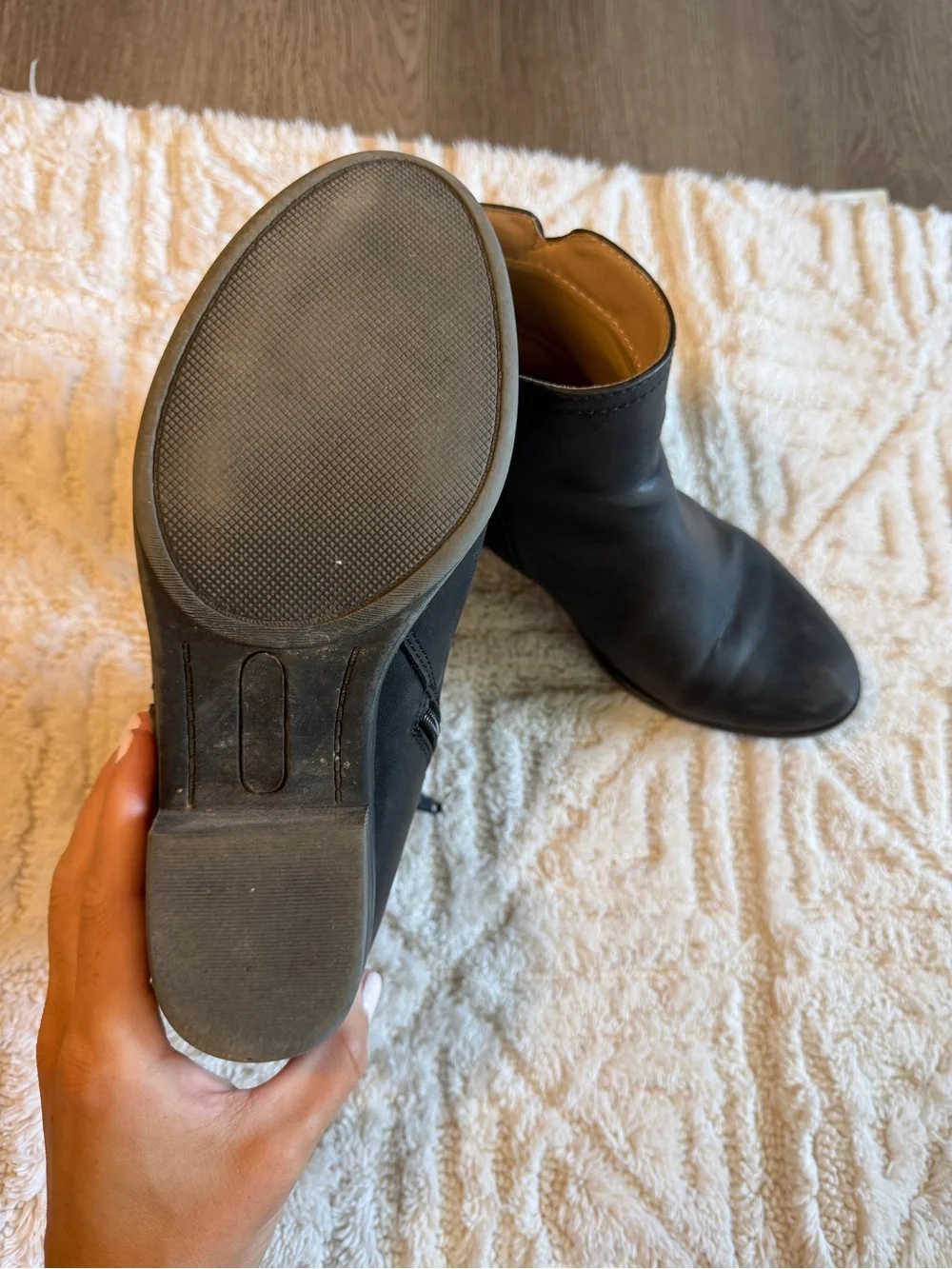 Women's Black Ankle Boots - Sleek Zip-Up Leather Booties